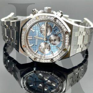 AUDEMARS PIGUET | ROYAL OAK | 26715ST.ZZ.1356ST.01 | Diamond-Set Light Blue Dial