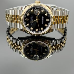 Rolex Datejust 36 | 126233-0021 | 亮黑色鑲鑽錶面